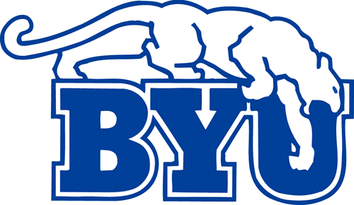 Brigham Young Cougars 1969-1998 Primary Logo Sticker Heat Transfer